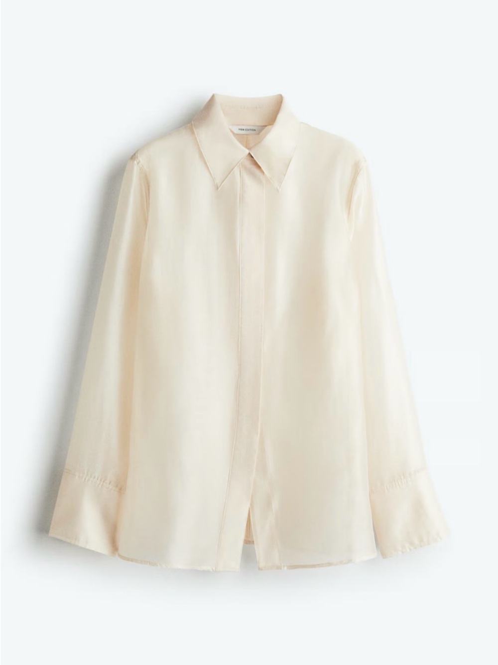 H&M Defined Waist Sheer Shirt
